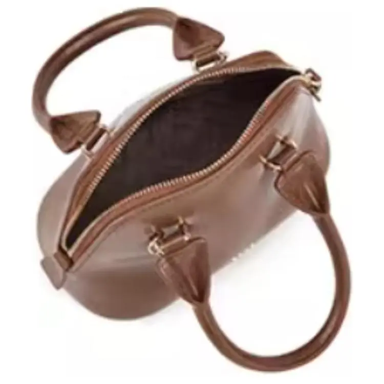 ELLE Cow Leather Handbag Small Size Women's Multicolor-4