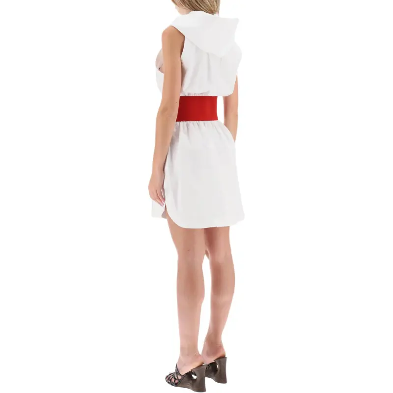 Alaia Sleeveless Dress Women's White-4