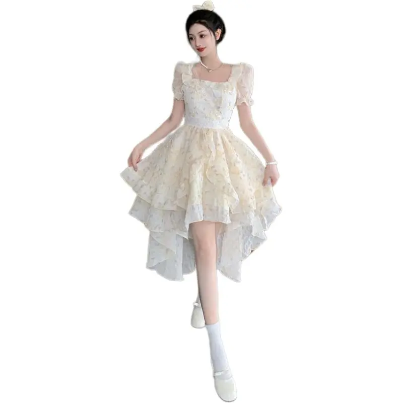 KAISER Short Sleeved Dress Women's White-2