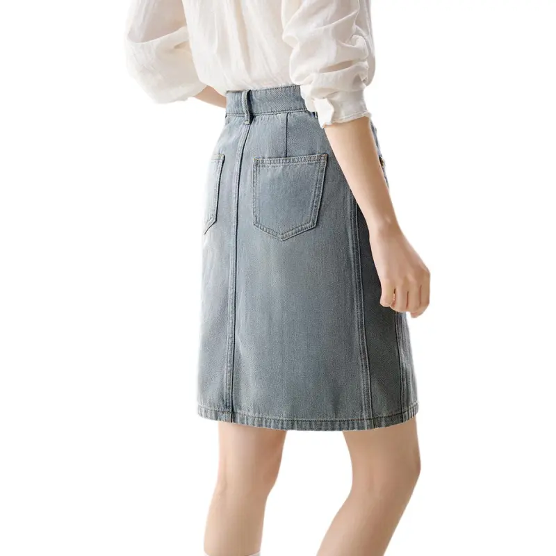 Mo Han Yi Mei Denim Short Skirts Women's-2