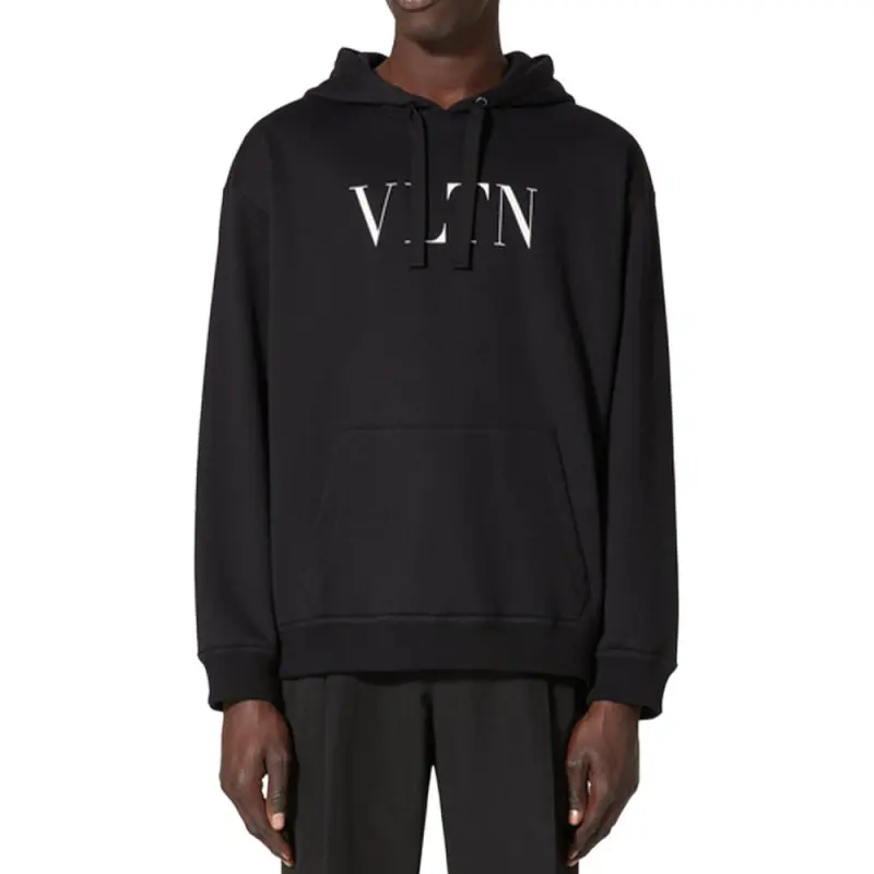 Valentino Vltn Logo Printed Long Sleeved Hoodie-2