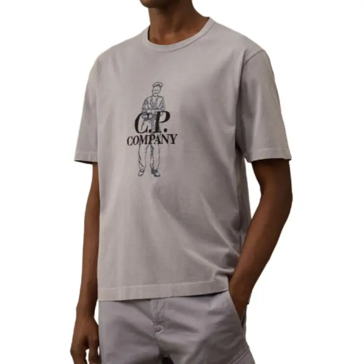 C.P.Company SS25 T Shirt Men's Lavender Violet-1