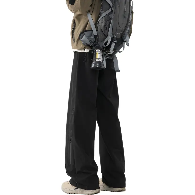 BLANC & ECLARE Slimming Cleanfit Mountain Pants With Stripes And Drawstring, Loose Fit Sports Casual Pants Unisex-1