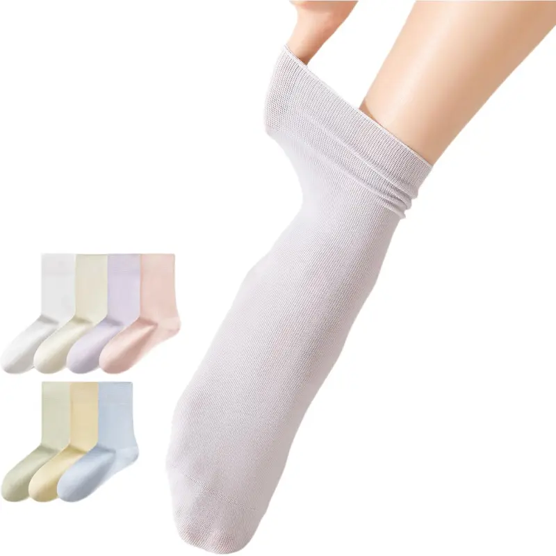 Temooues Mid Calf Socks Women's Combo Set-4