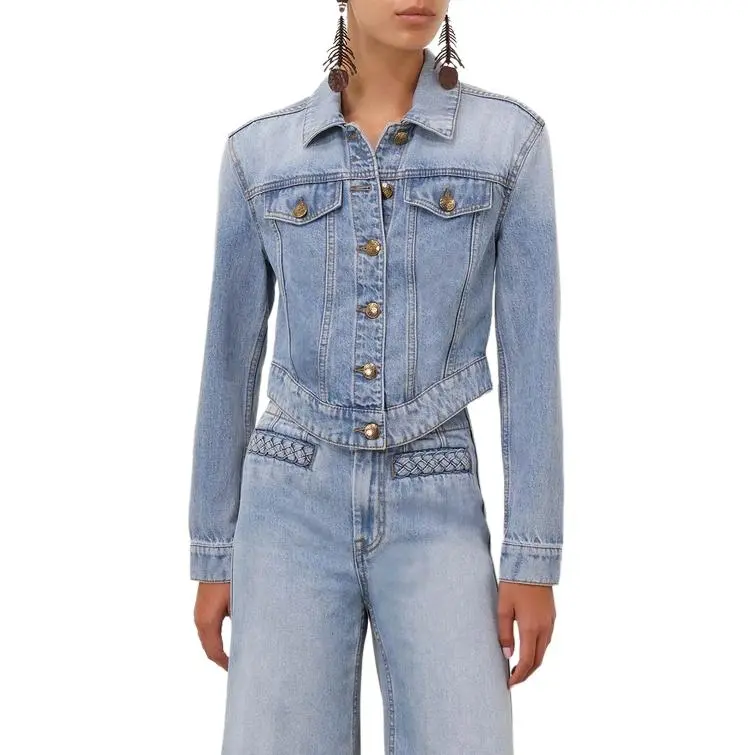 Zimmermann SS25 Denim Jacket Women's Blue-2
