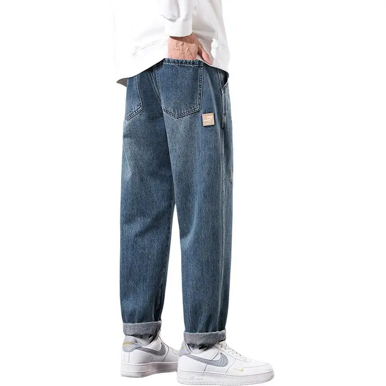 Tonlion Jeans Unisex Vintage Blue-17