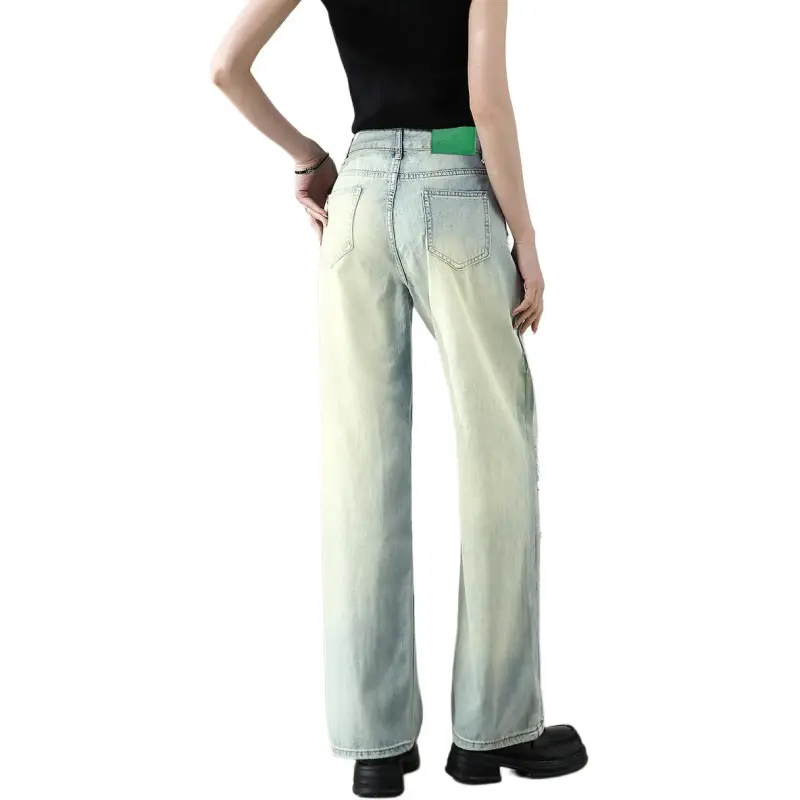 FASTFISH Jeans Women's Nostalgic Blue-1