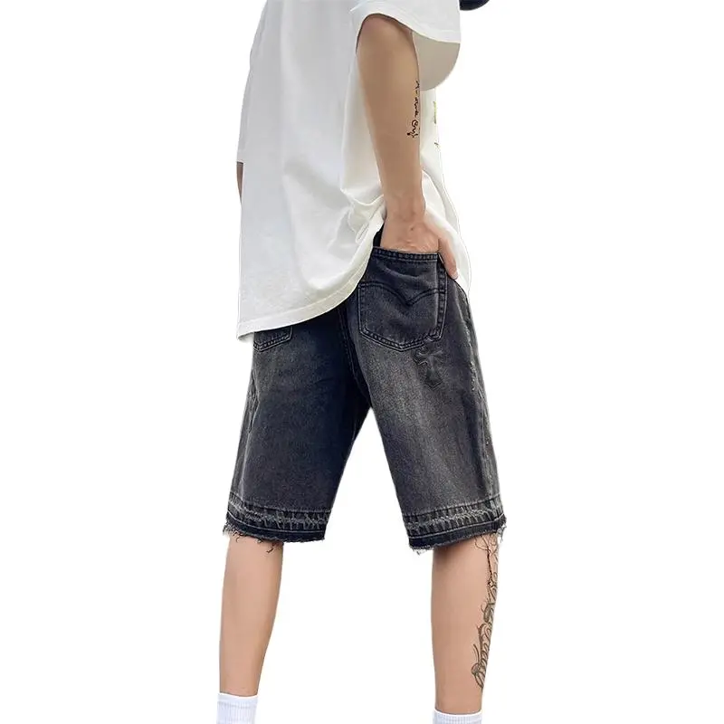 CORNILOT Denim Shorts Unisex Black-5