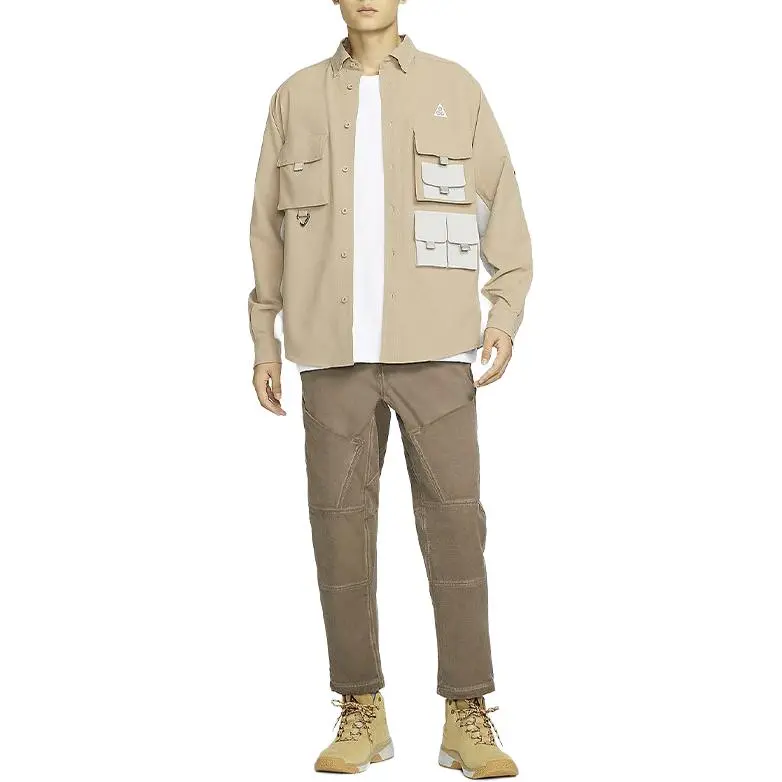 Nike Shirts Men Khaki-2