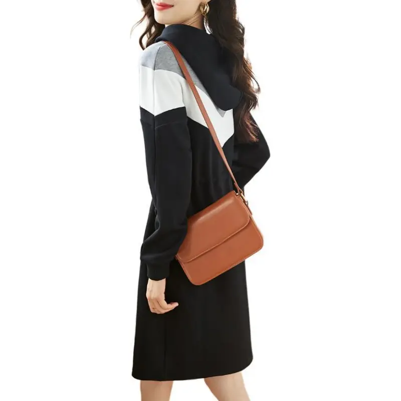 Mo Han Yi Mei Long Sleeved Dress Women's Black-1