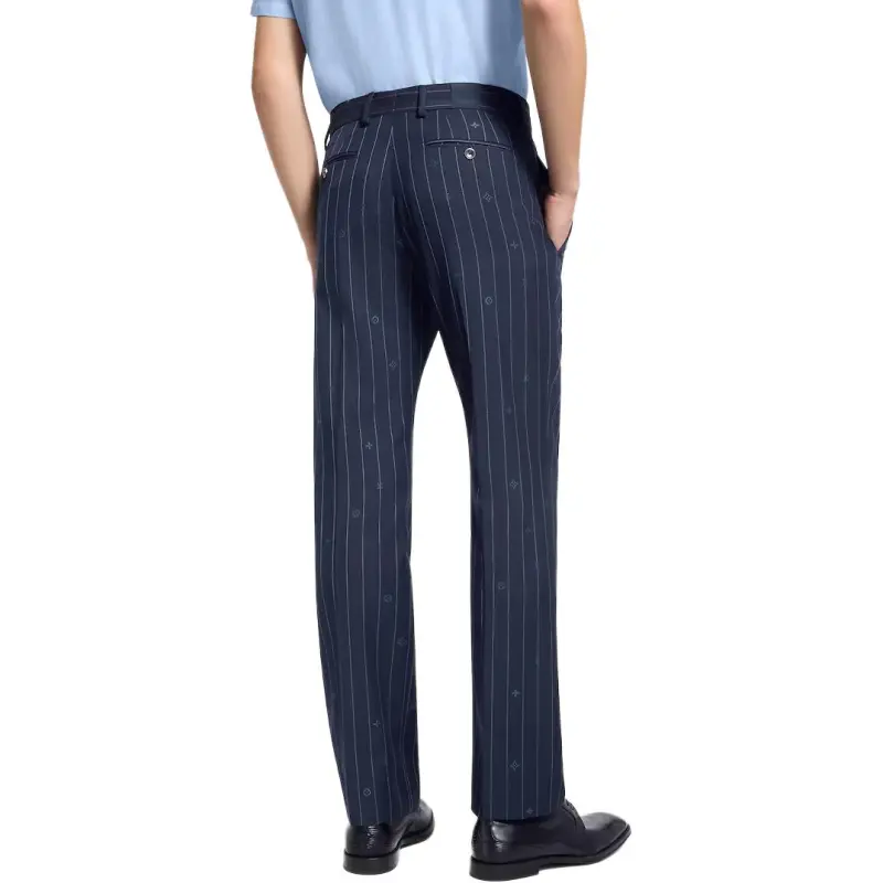 LOUIS VUITTON Gaston SS25 Casual Pants Men's Blue-2