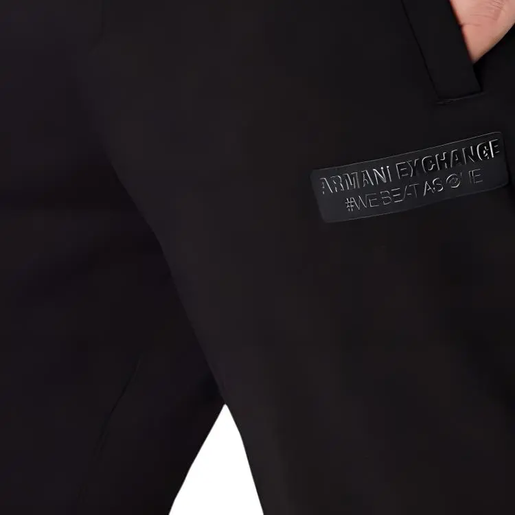 EMPORIO ARMANI Knitted Sweatpants Men's Black-3
