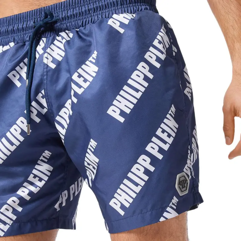 PHILIPP PLEIN Logo print Swim Shorts-3