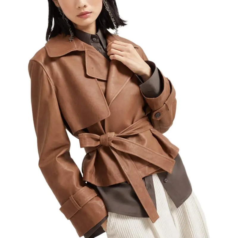 Brunello Cucinelli Leather Jacket-2