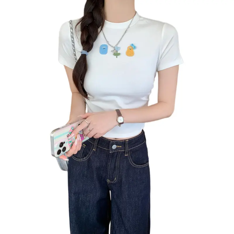 Mu Xiao Xin T Shirt Women's White-3
