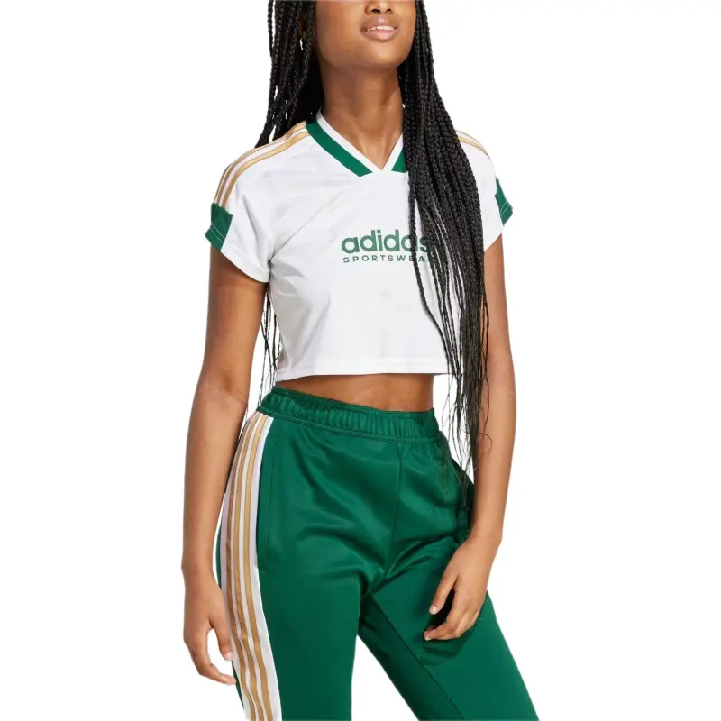 Adidas Tiro Cut Drop Shoulder Sleeve T-Shirt Women's White-1