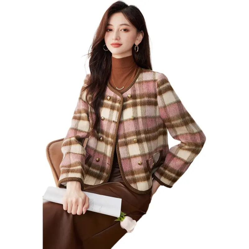 Like The Age Of Water Velvet feel Coat Women's Pink-1