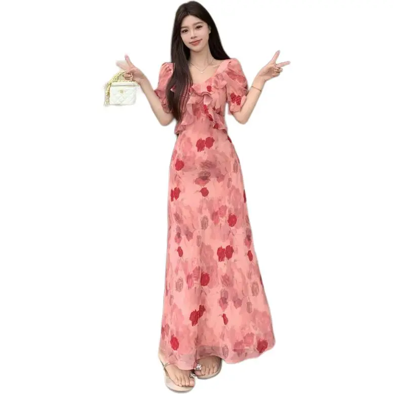 Mu Xiao Xin Short Sleeved Dress Women's-2