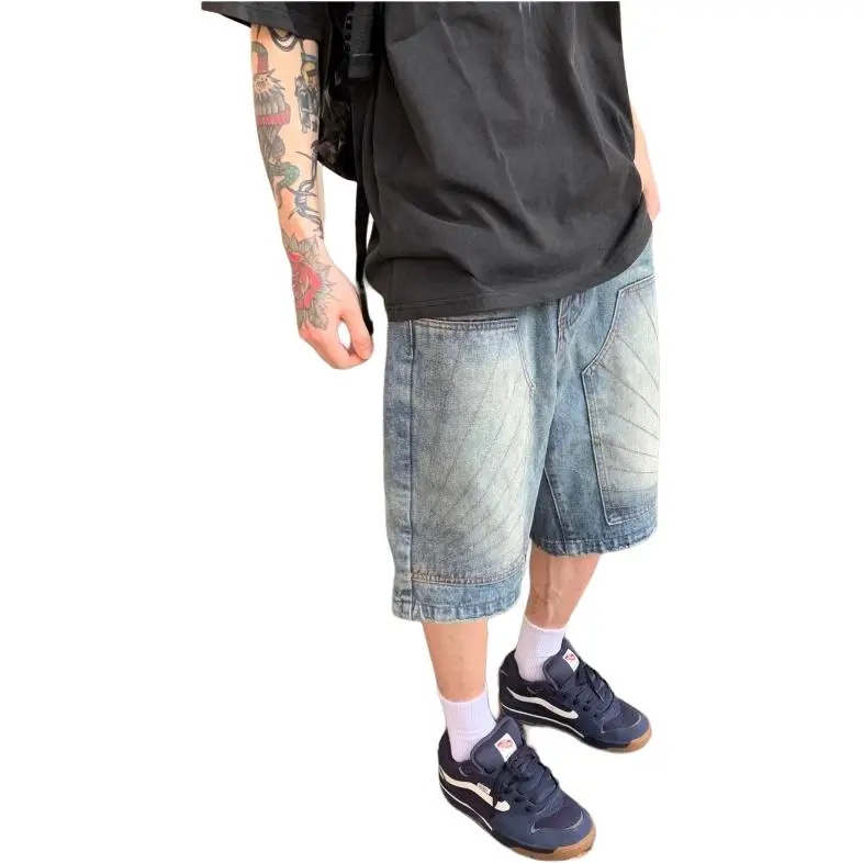 CORNILOT Denim Shorts Unisex Blue-3
