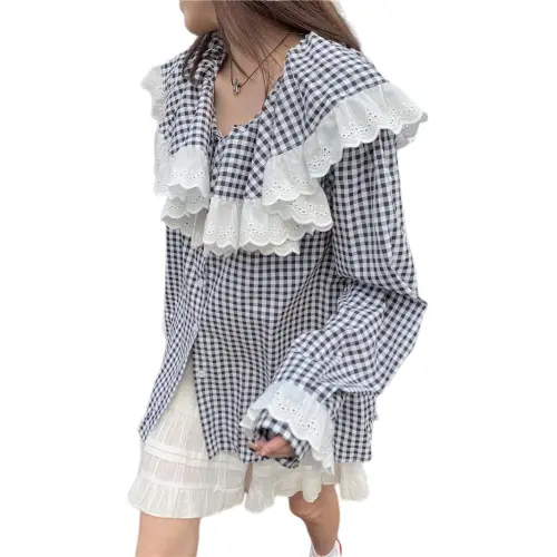 Dior Beauty Shirts Women's Plaid