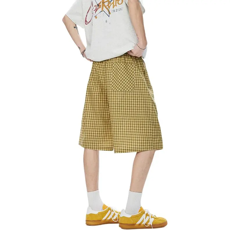 PVPVPV Casual Shorts Unisex Yellow-1