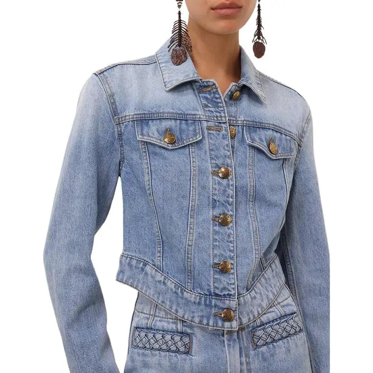 Zimmermann SS25 Denim Jacket Women's Blue-3