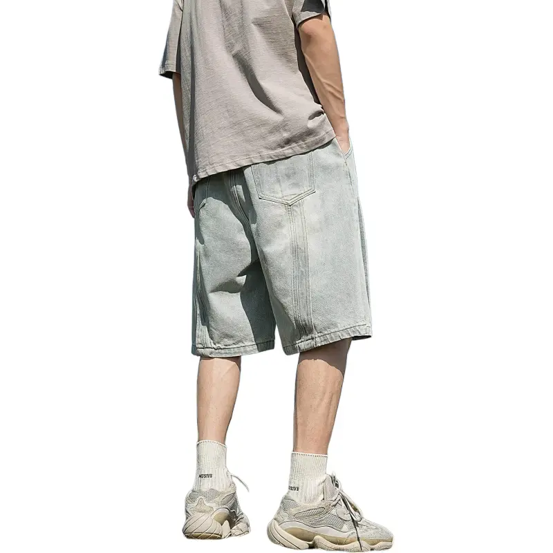 FONDLOOK Denim Shorts Unisex-7