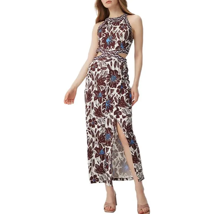 Diane Von Furstenberg SS25 Sleeveless Dress Women's Multicolor-1