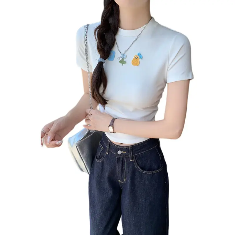 Mu Xiao Xin T Shirt Women's White-4