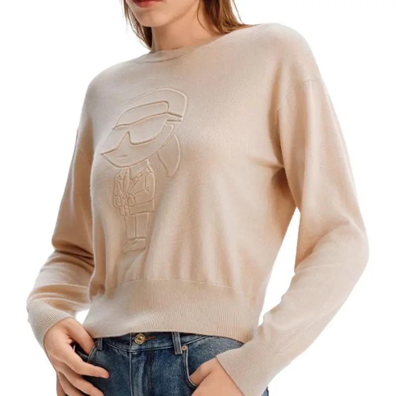 KARL LAGERFELD FW24 Sweater Women's Khaki-4