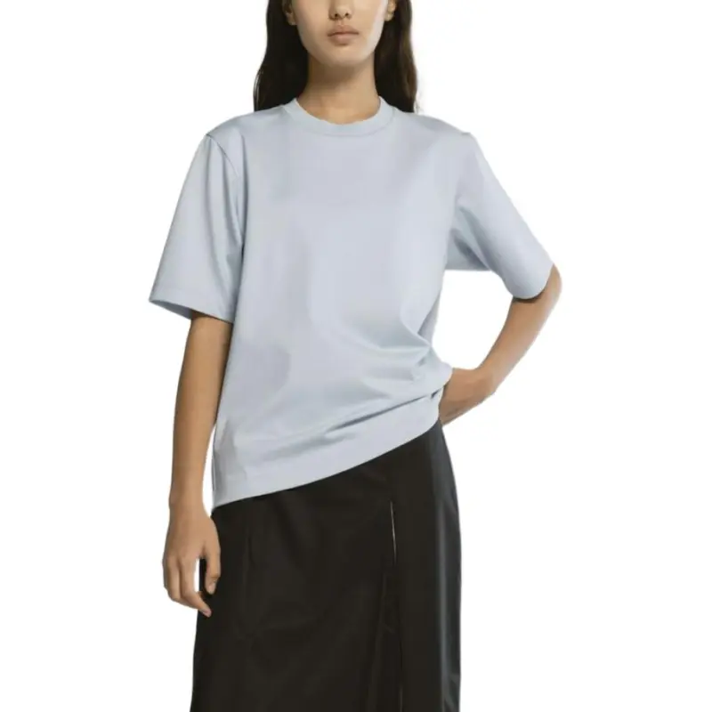 CINOH T Shirts Women's Sax Blue-2