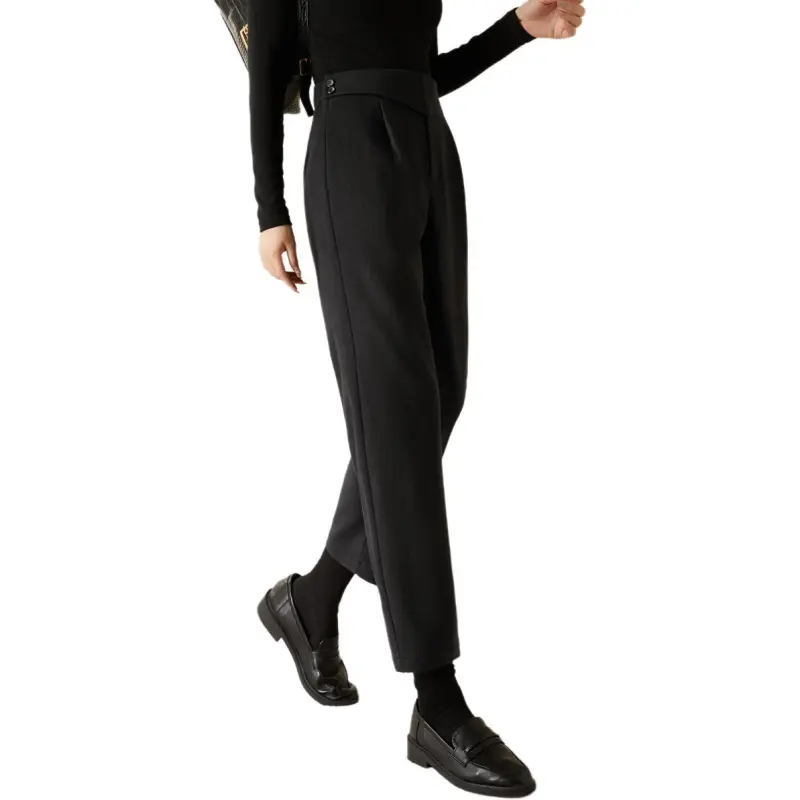 Mo Han Yi Mei Casual Pants Women's Black-2
