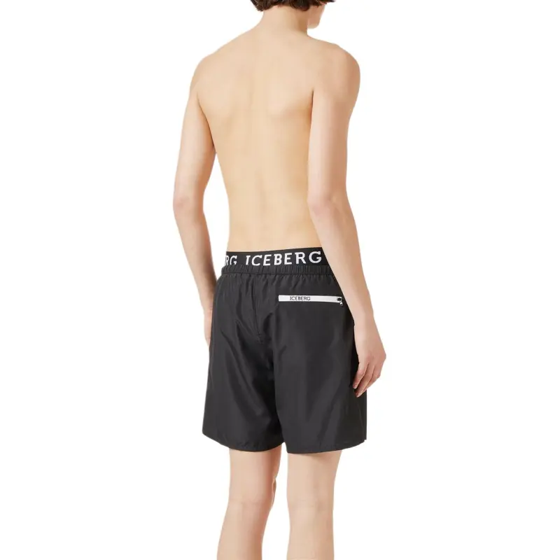 Iceberg Swimming Shorts Men's Black-3