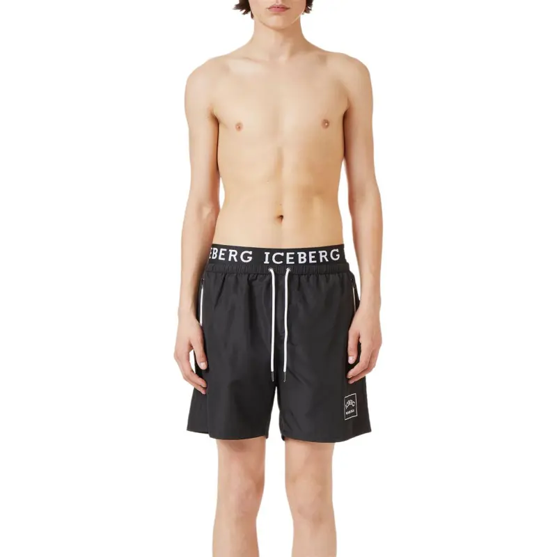 Iceberg Swimming Shorts Men's Black-2