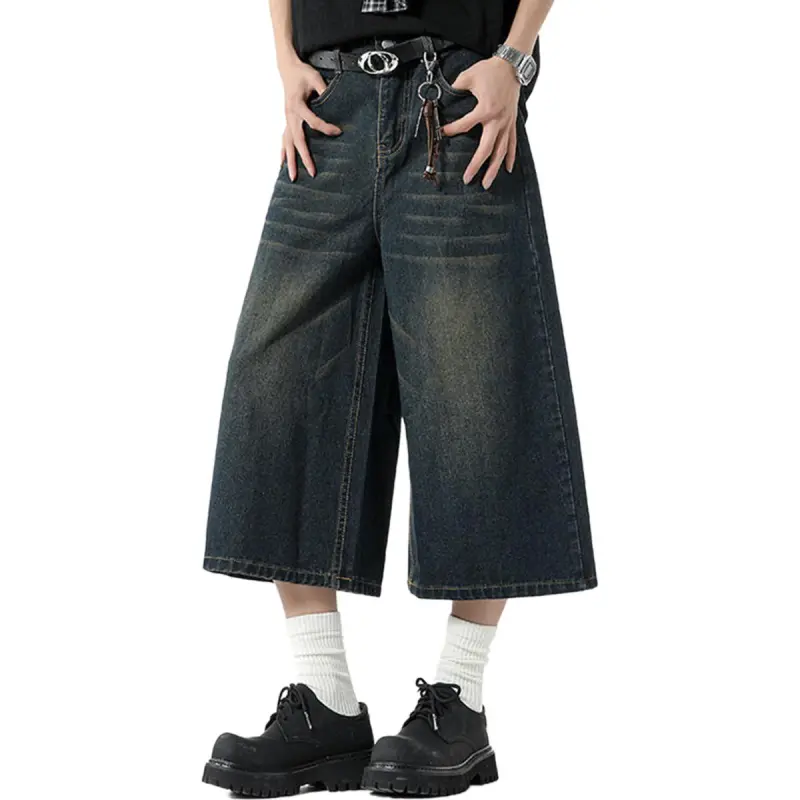 R.super Denim Shorts Unisex-2