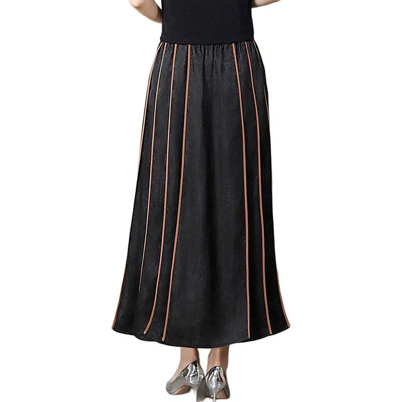 Yi Mengyuan Silk Casual Long Skirt Women's-1
