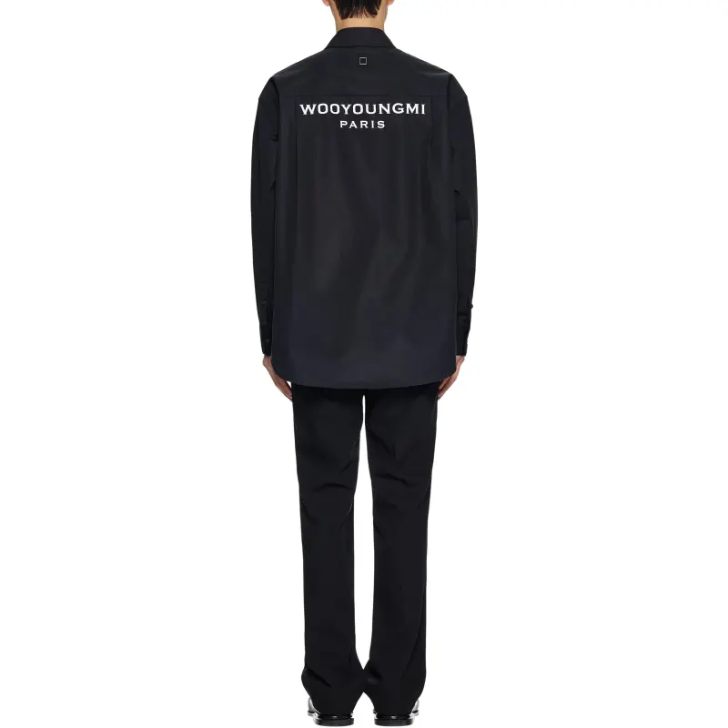 WOOYOUNGMI SS25 Shirt Men's Black-3