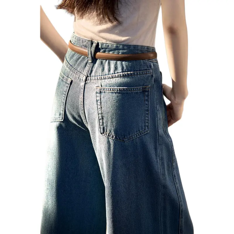 Mo Han Yi Mei Jeans Women's Dark Blue-3