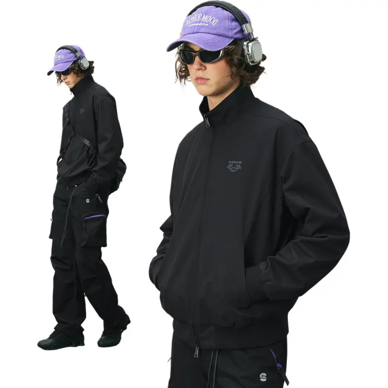 MYSAMESAME Jackets & Coats Unisex Black-1