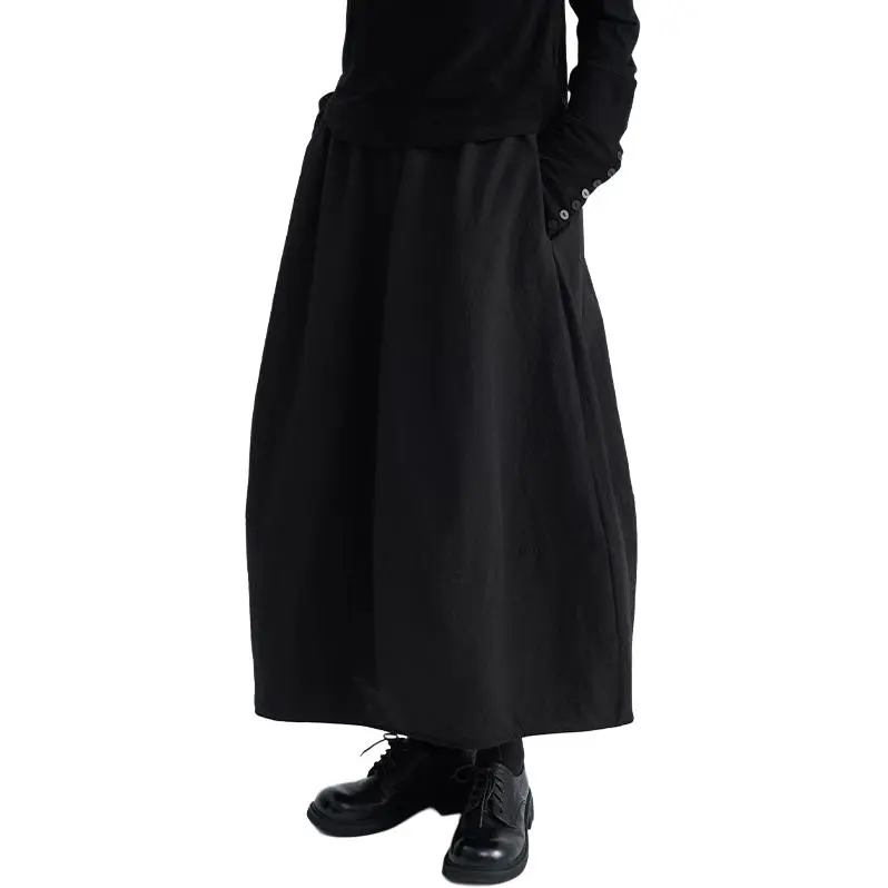 LUYUSHANYU Skirts Unisex Black-1