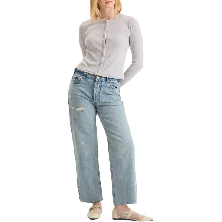 Vetements Jeans Women's Washed Blue-3
