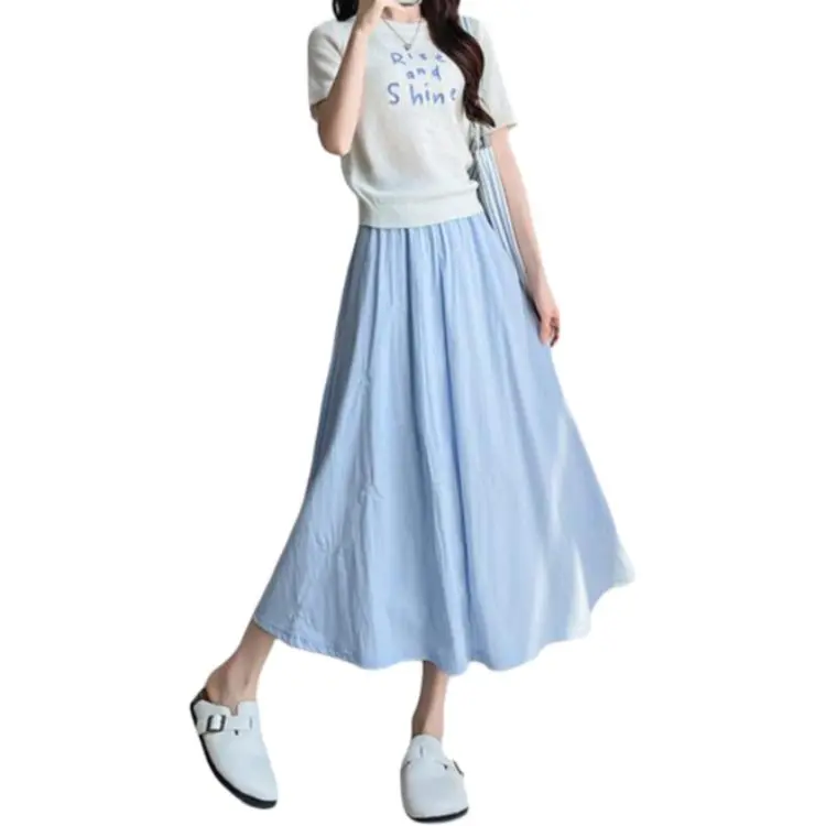 Mu Xiao Xin Casual Long Skirt Women's-7