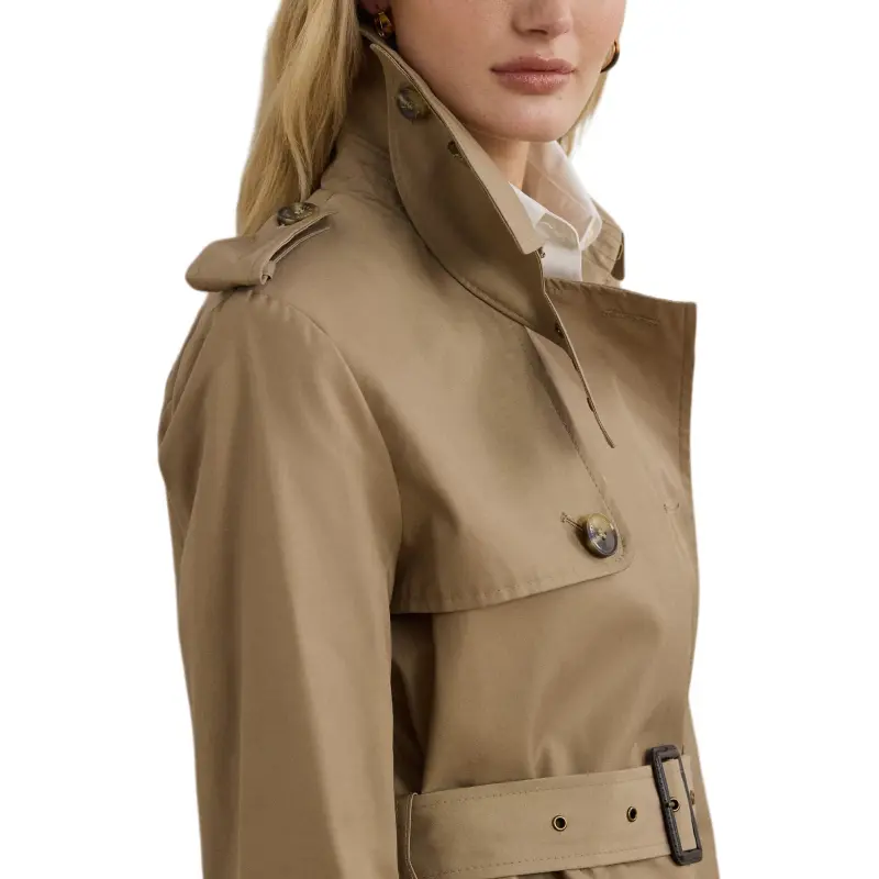 LAUREN RALPH LAUREN Trench Coat Women's Sand-4