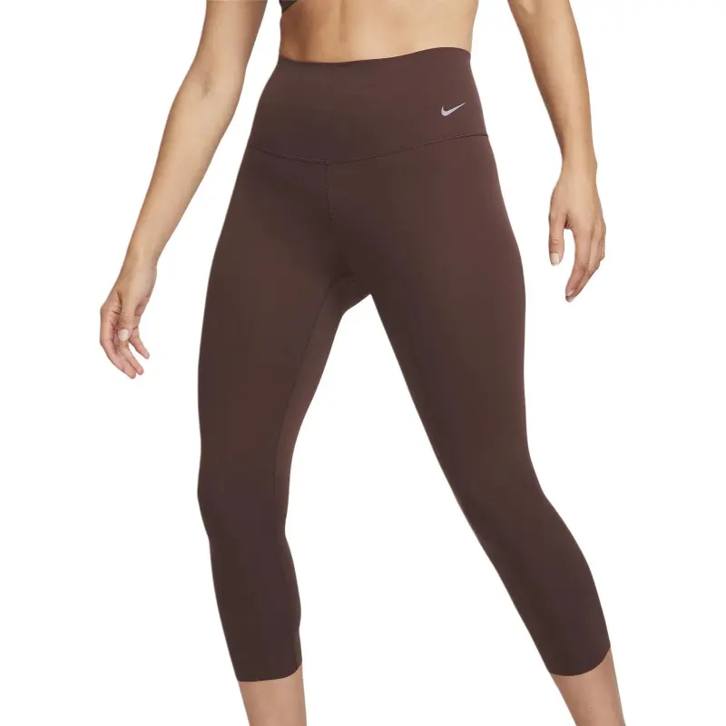 Nike Gentle-Support High-Waisted Cropped Leggings Leggings Women's Brown-2