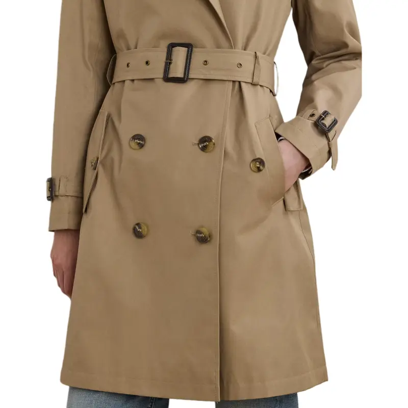 LAUREN RALPH LAUREN Trench Coat Women's Sand-5