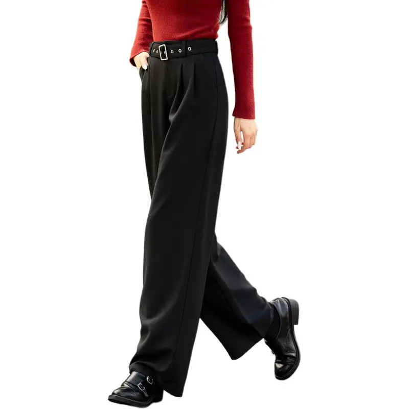 Mo Han Yi Mei Casual Pants Women's Black-4