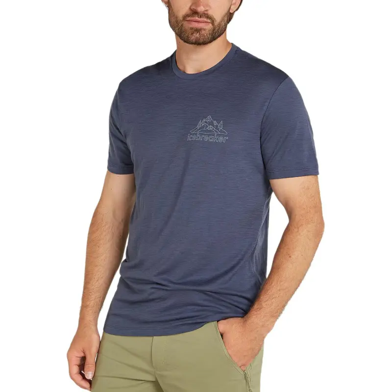 Icebreaker Merino 150 Tech Lite T Shirt Men's Graphite Gray-1