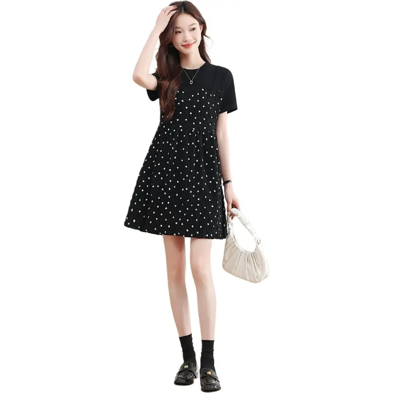 Mu Xiao Xin Short Sleeved Dress Women's-2
