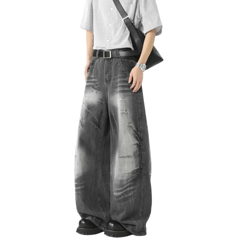 PANDA ADEVIL Jeans Unisex Black Gray-2