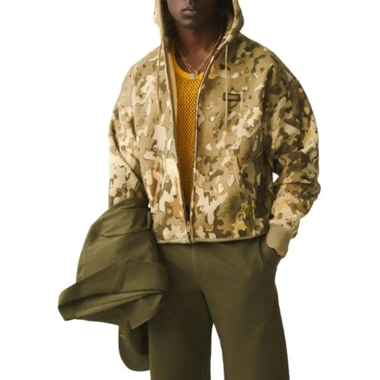 AIME LEON DORE Washed Full Zip Hoodie-1